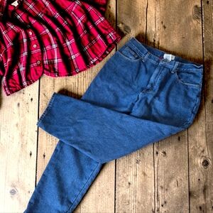 L.L. Bean Fleece Lined Jeans Sz 16 Original Fit Relaxed Outdoor Workwear